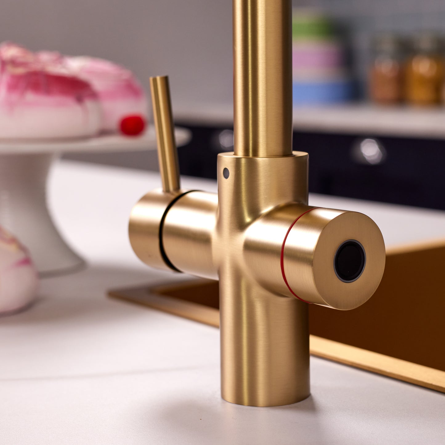 Kettle Flow 4-in-1 Boiling Water Tap – Brushed Brass Gold