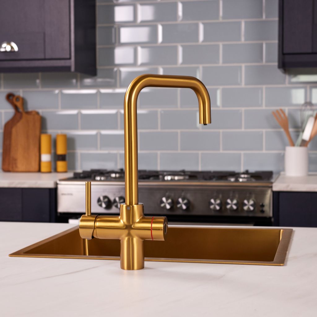 Kettle Flow 3-in-1 Instant Boiling Water Tap - Brushed Gold