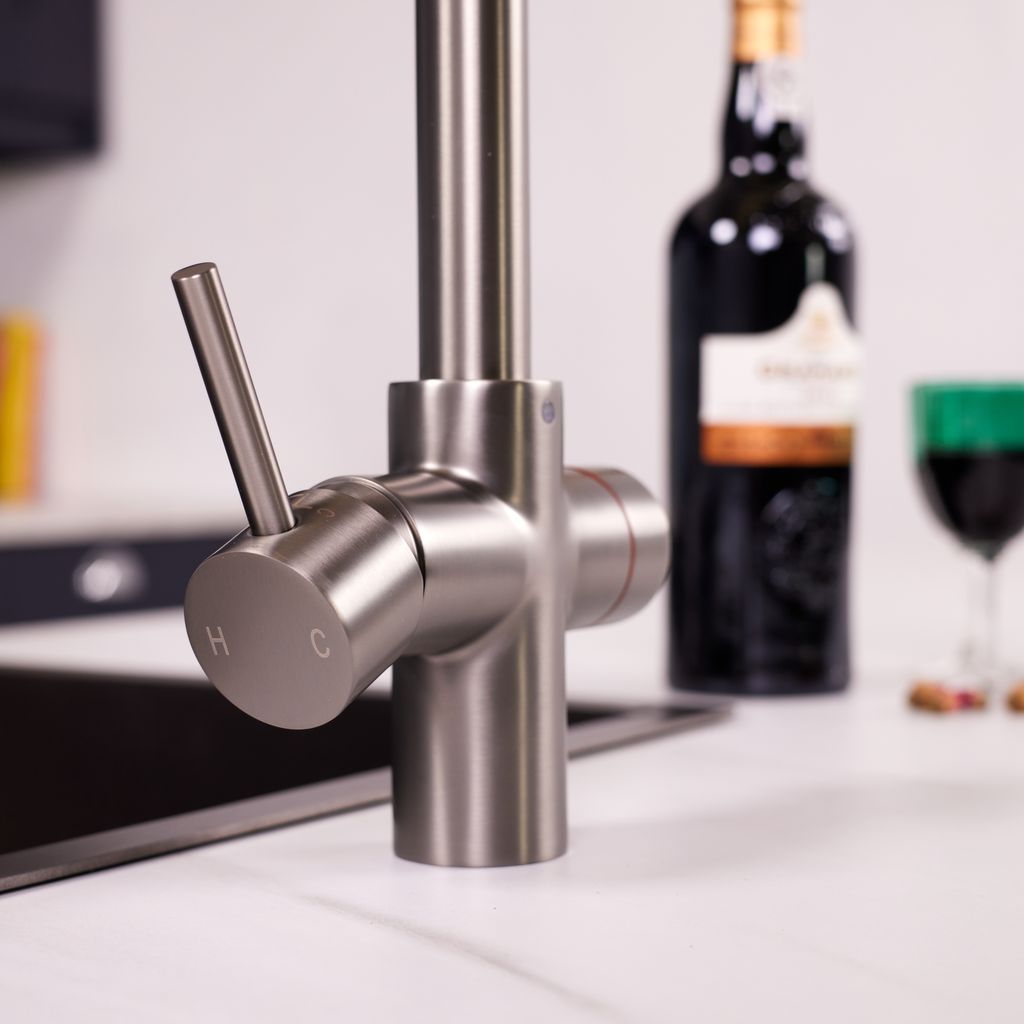 Kettle Flow 4-in-1 Boiling Water Tap – Industrial Gun Metal Finish