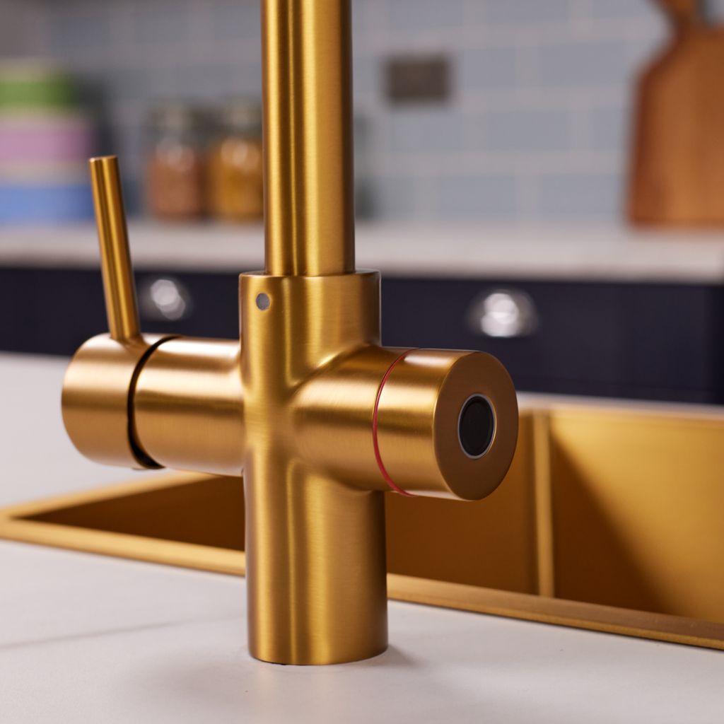 Kettle Flow 4-in-1 Boiling Water Tap – Luxurious Brushed Gold