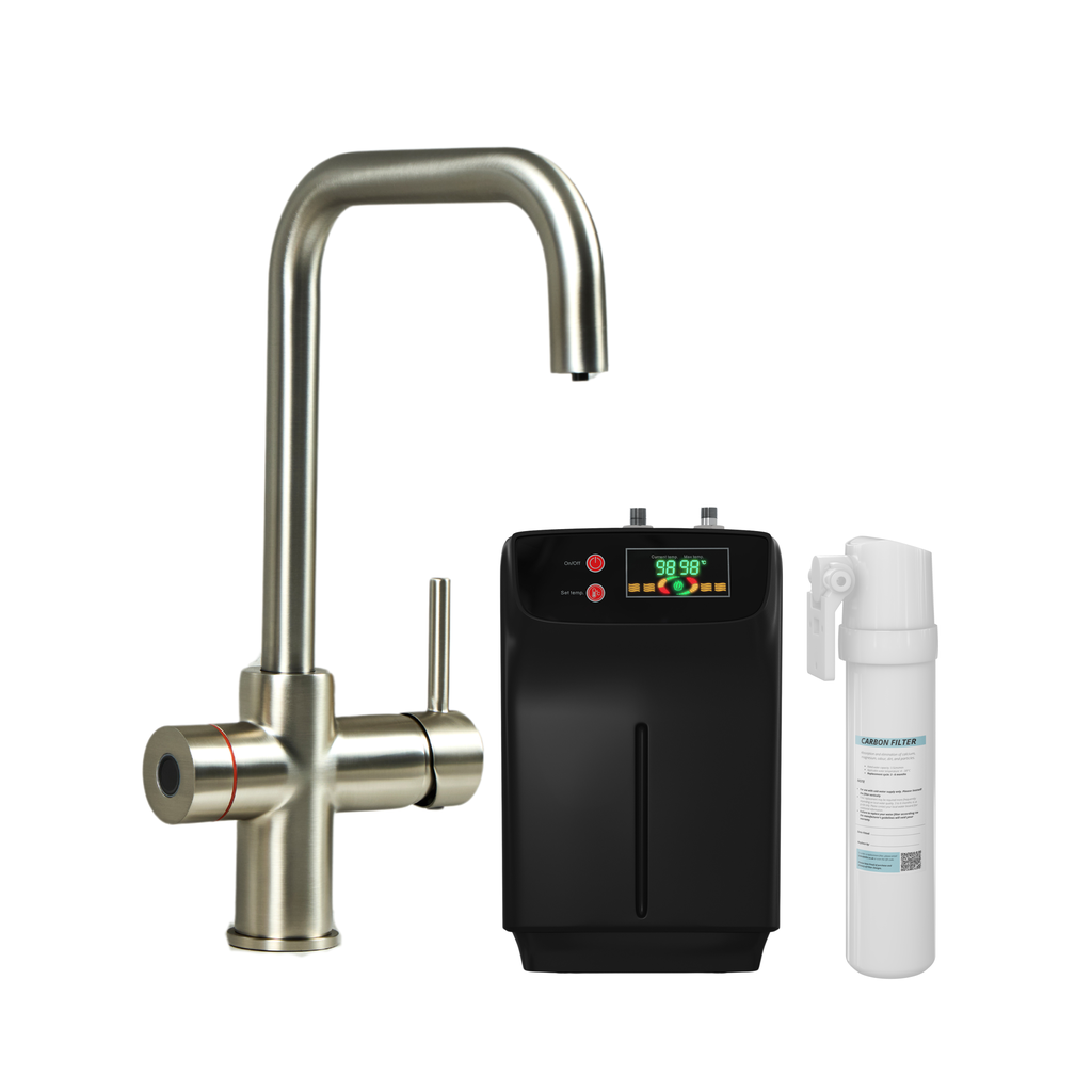 Kettle Flow 3-in-1 Instant Boiling Water Tap - Brushed Steel