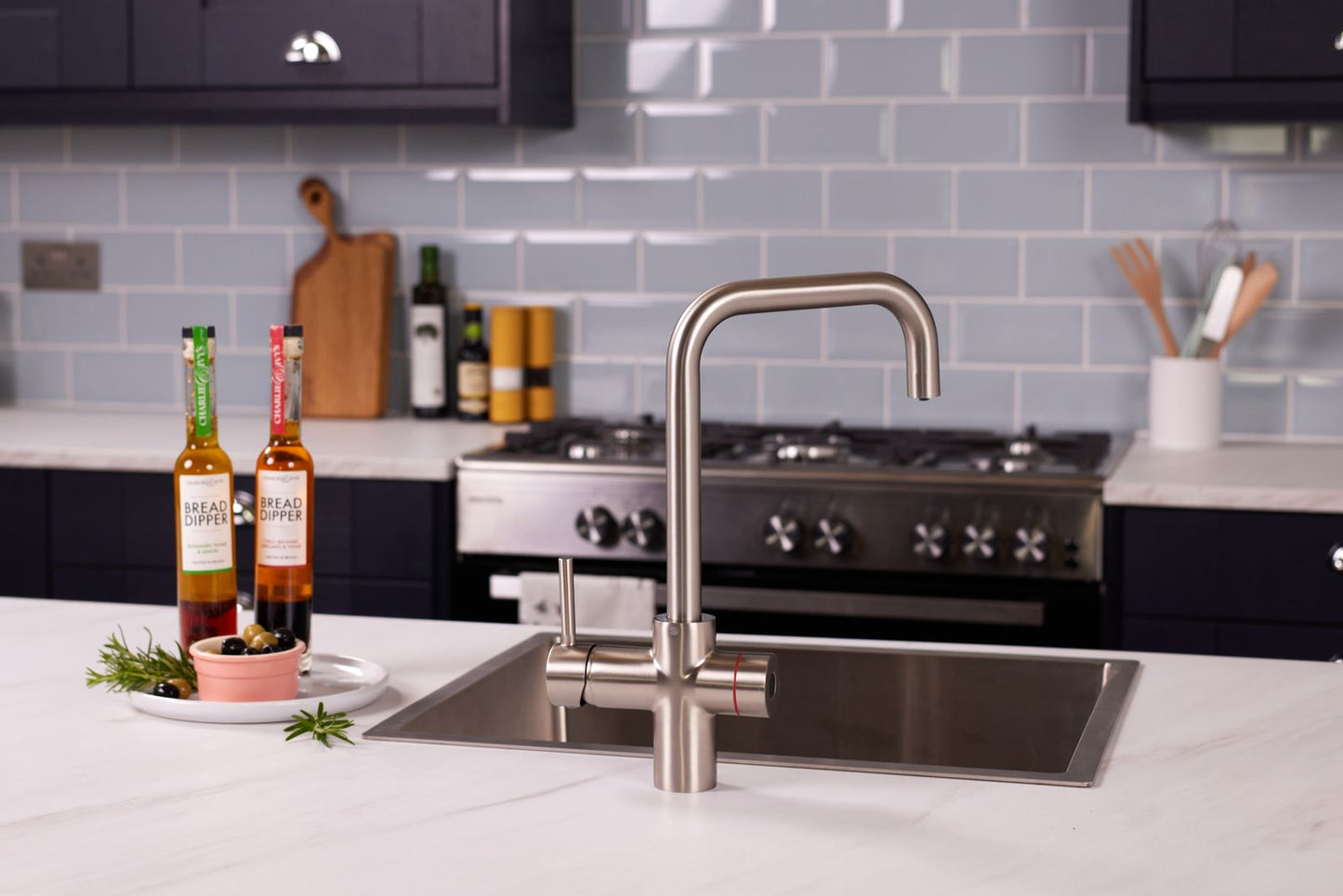 Kettle Flow 3-in-1 Instant Boiling Water Tap - Brushed Steel