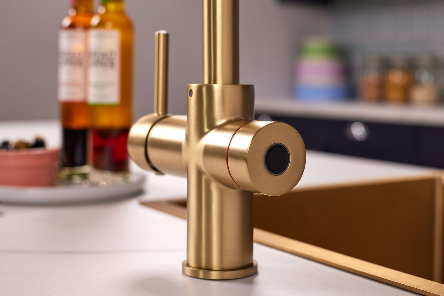 Kettle Flow 3-in-1 Instant Boiling Water Tap - Brushed Brass