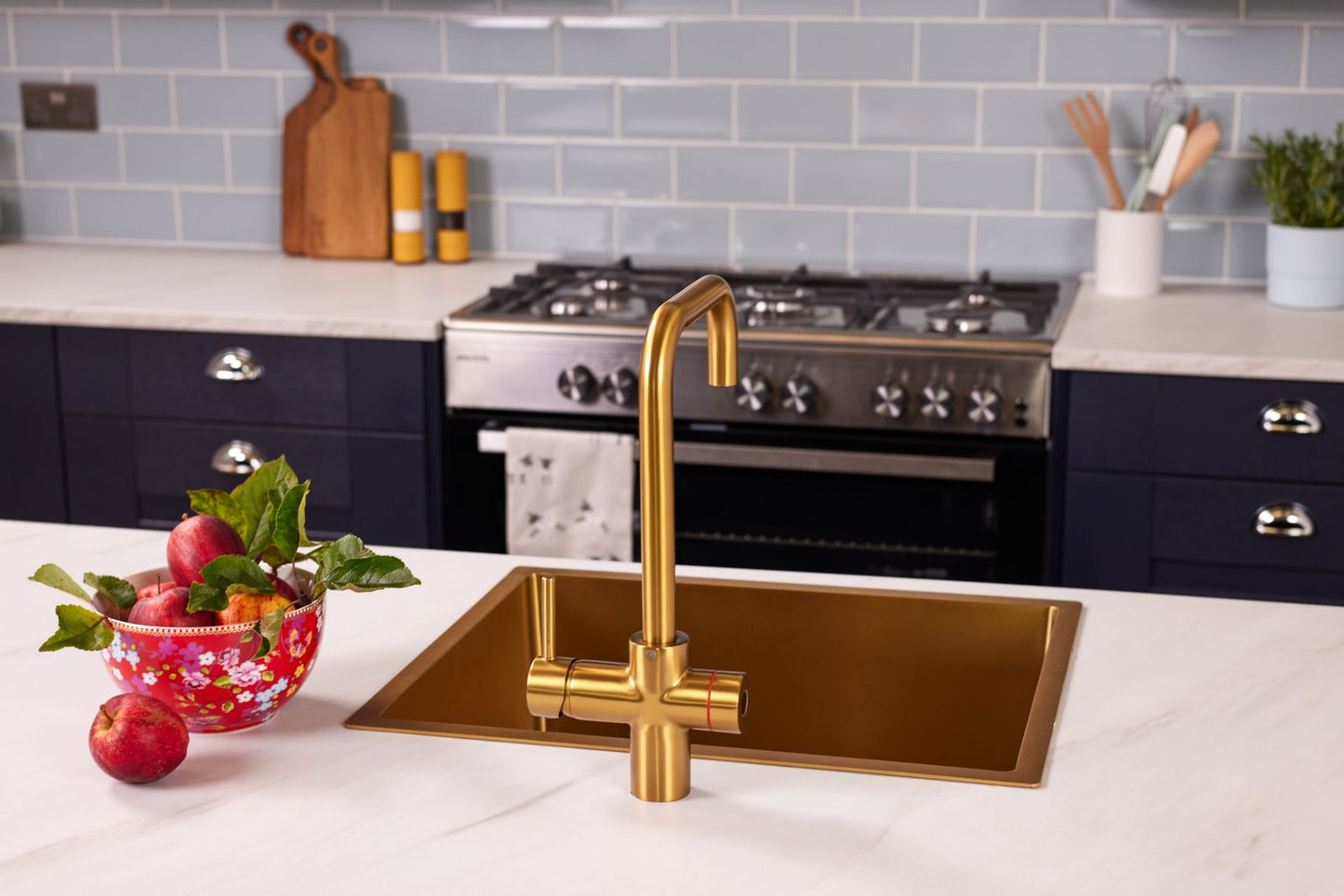 Kettle Flow 3-in-1 Instant Boiling Water Tap - Brushed Gold